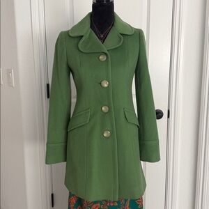 LOFT Green Pea Coat for Women